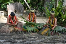 Girls making hand bags
