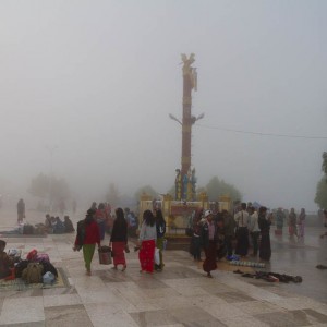 Kyaiktyo Pagoda in the mist