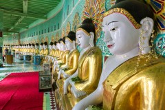 Boeddha's bij Oohmin ToneSel Pagoda, Sagaing