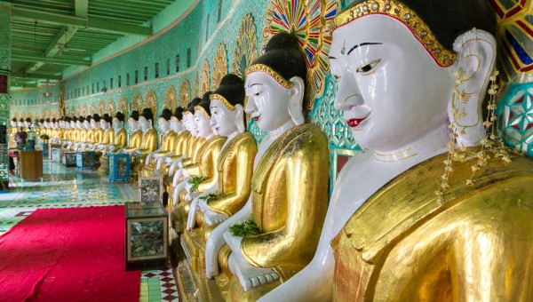Buddhas at Oohmin ToneSel Pagoda, Sagaing