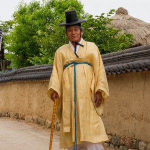 Traditional dress in Hahoe village