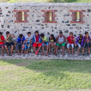 Local kids at Fort Teremba
