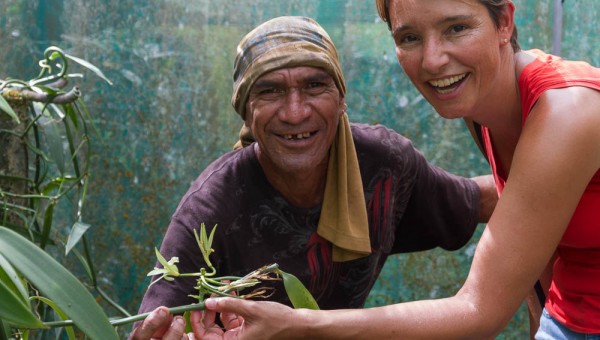 Francois and his vanilla plants