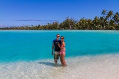 Wij bij de Blue Lagoon - Fakarava