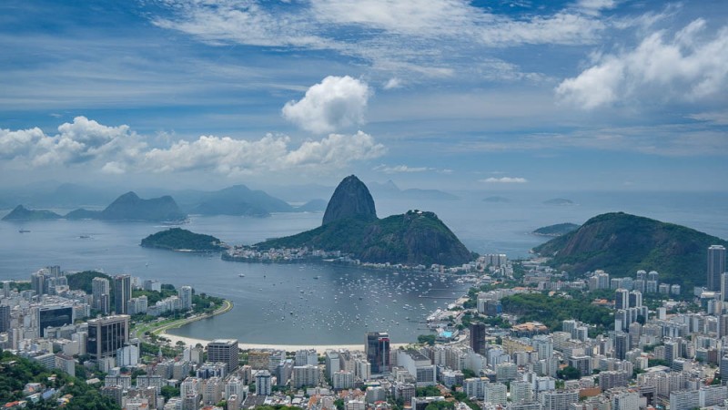 Uitzicht op het Suikerbrood in Rio, Pão de Açúcar