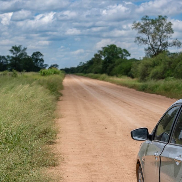 Empty roads in the Chaco