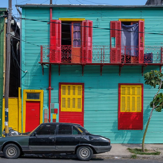 Colourful houses in La Boca